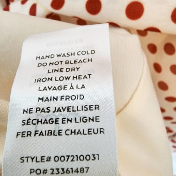 NWT Lulus Doting Dots Cream Polka Dot Tiered One Shoulder Ruffle Midi Dress XS - Picture 13 of 15